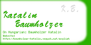 katalin baumholzer business card